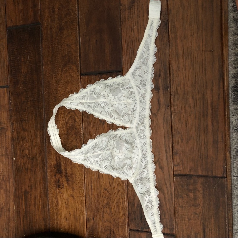 Free People cream halter bralette - s